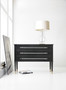 Hooker Furniture Melange Rowan Living Room Three Drawer Black Chest