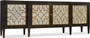 Hooker Furniture Living Room Ebony Sanctuary Four Door Mirrored Console