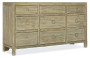 Hooker Furniture Bedroom Surfrider Nine-Drawer Dresser