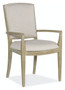 Hooker Furniture Surfrider Carved Back Arm Dining Chair Each