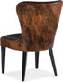 Hooker Furniture Dining Kale Accent Chair with Dark Brindle HOH Leather