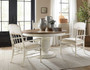 Hooker Furniture Americana Dining Table Round Pedestal with 22-Inch Leaf in Daisy