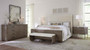 Hooker Furniture Modern Mood Bed Bench in Mink and Inverness Natural Fabric