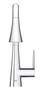 GROHE Zedra Starlight Chrome Single-Handle Pull-Down Kitchen Faucet
