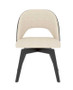 Canadel Downtown Swivel Dining Chair 5189 in Ebony Washed 6K Sunbrella