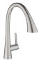 GROHE Zedra SuperSteel Infinity Pull-Down Kitchen Faucet