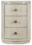 Hooker Furniture Modern Mood Round Nightstand in Diamond