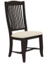 Canadel Core Dining Chair 0232 in Ebony Washed 6K Sunbrella
