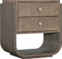 Hooker Furniture Modern Mood Nightstand with Two Drawers in Mink