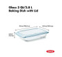 OXO Good Grips 3 Qt. Glass Rectangular Baking Dish with Lid