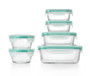 OXO Storage Container Set Good Grips 12-Piece Smart Seal Glass