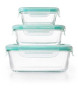 OXO Storage Container Set Good Grips 12-Piece Smart Seal Glass