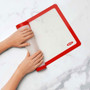 OXO Baking Mat Good Grips Silicone In White  Red