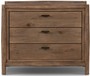 Four Hands Glenview Nightstand in Weathered Oak Veneer