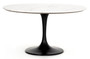 Four Hands Hughes Collection White Marble Powell Dining Table