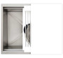 The Galley 24-Inch White Ideal Workstation 2C