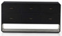 Four Hands Caspian Dresser with 6 Drawers in Black Ash Veneer