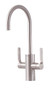 The Galley Ideal Matte Stainless Steel Hot  Cold Tap