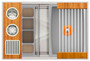 The Galley Natural Golden Bamboo Ideal Washstation 30S