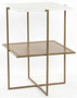 Four Hands Olivia Nightstand in Antique Brass