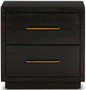 Four Hands Suki Nightstand in Burnished Black