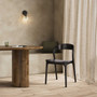 Four Hands Amare Dining Chair in Sonoma Black Leather
