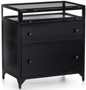 Four Hands Shadow Box Nightstand in Black