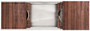 The Galley 60-Inch Ideal ThinTop Workstation 5S in American Black Walnut