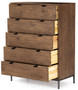 Four Hands Trey Dresser with 5 Drawers in Auburn Poplar