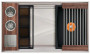 The Galley 36-Inch Ideal ThinTop WashStation 3S in American Black Walnut