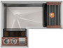 The Galley 36-Inch x 48-Inch Ideal Corner WashStation 3X4C in American Black Walnut