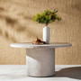 Four Hands Otero Outdoor Dining Table - 60 Round - in Matte Stone