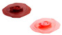 Charles Viancin 4 Rose Air-Tight Silicone Drink Covers Pair