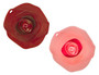 Charles Viancin 4 Rose Air-Tight Silicone Drink Covers Pair