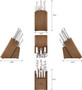 Cangshan 12-Piece Knife Block Set Helena Series With White Handle