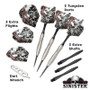 Viper By GLD Sinister Darts 95-Percent Tungsten Steel Tip Darts 24 Grams