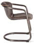 Home Trends  Design Portofino Antique Ebony Leather Dining Chair