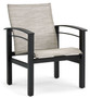 Winston Furniture Stanford Sling Textured Pewter Dining Chair