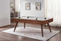 HB Home Mid-Century Modern 7-Foot Air Hockey Table