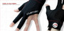 Cuetec Large Left Hand Axis Glove for Billiards in BlackRed