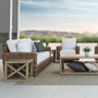 Sunset West Coastal Teak X Coffee Table in Coastal Teak