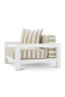 Outdoor Chair Cap-Antibes Matte White/Florent Beige