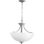Transitional Reyes 3 Light Dual Mount In Classic Nickel