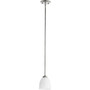 Transitional Reyes 1 Light Mini Pendant In Classic Nickel