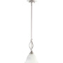 Transitional Spencer 1 Light Pendant In Classic Nickel