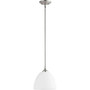 Transitional Enclave 1 Light Pendant In Satin Nickel