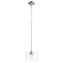 Soft Contemporary Dakota 1 Light Pendant In Satin Nickel