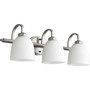 Transitional Reyes 3 Light Vanity In Classic Nickel