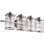 Industrial Ellis 4 Light Vanity In Satin Nickel