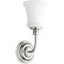 Transitional Rossington 1 Light Wall Mount In Satin Nickel